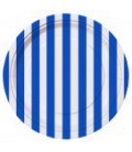 8 Royal Blue Stripe Small Plates
