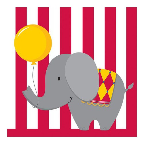 Serviettes Circus Time