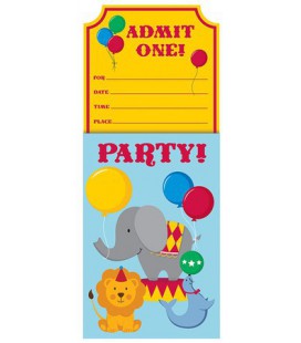 Circus Time Invitations