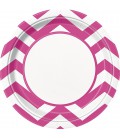 8 Magenta Chevron Small Plates