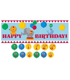 Circus Time Wall Banner