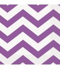 16 Mauve Chevron Lunch Napkins