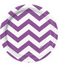 8 Mauve Chevron Small Plates