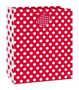 Sac Cadeau à Pois Rouge