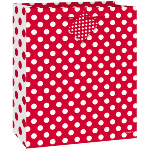 Red Polka Dot Gift bag