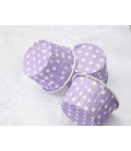 25 Lavender Polka Dots Candy Cups