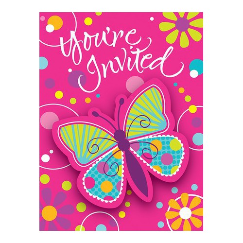 Butterfly Sparkle Invitations