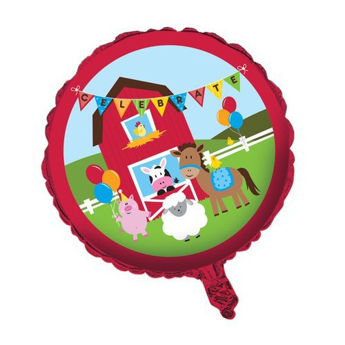 Farm Fun Mylar Balloon