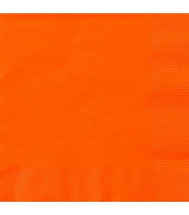 20 Grandes Serviettes Orange