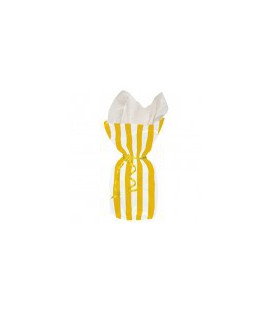 20 Yellow Stripe Cello Bags