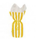 20 Yellow Stripe Cello Bags