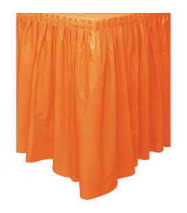 Jupe de Table Orange