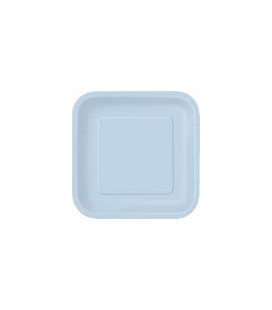 14 Baby Blue Dinner Plates