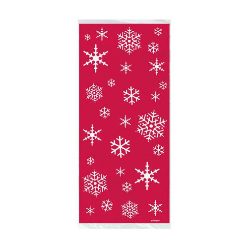 20 Sparkle Snowflakes Cello Bag