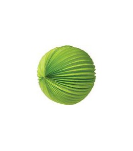 Lime Accordion Lantern