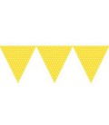 Guirlande Fanions à Pois Jaune