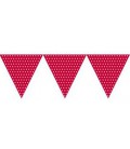 Red Polka Dot Flag Banner