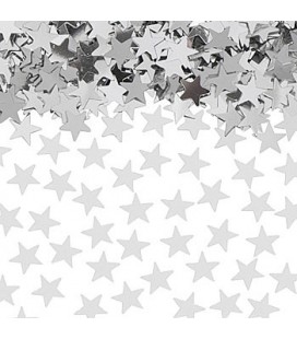Silver Star Confettis