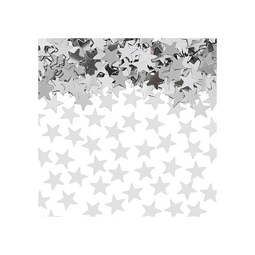 Silver Star Confettis