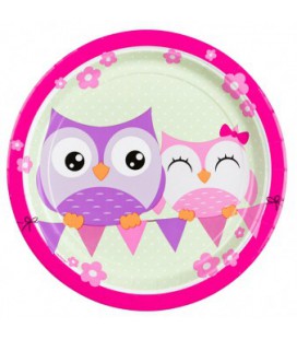 Assiettes Hibou Party