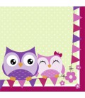 Serviettes Hibou Party