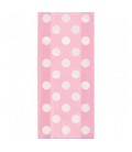 20 Pink Polka Dots Cello Bags