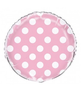 Pink Polka Dots Mylar Balloon