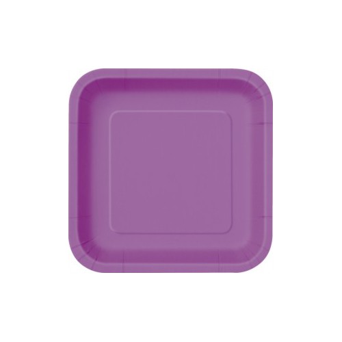 16 Petites Assiettes Mauve