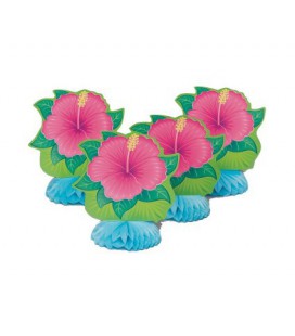 4 Tropische Blüten Dekorationen