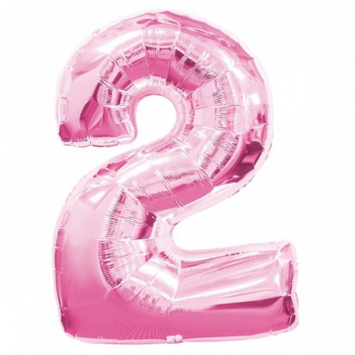 Pink Mylar Ballon Number 2