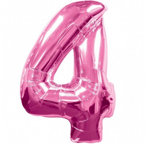 Pink Mylar Ballon Number 4