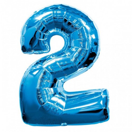 Blue Mylar Ballon Number 2