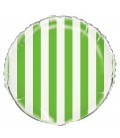 Lime Stripes Mylar Balloon