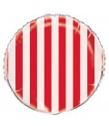Red Stripes Mylar Balloon