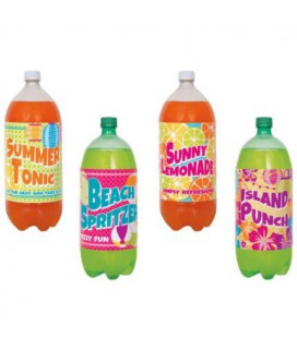4 Etiquettes Bouteilles Summer Fun