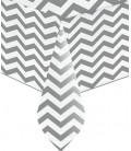 Nappe Chevrons Argent