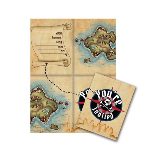 Invitations Pirate des Iles