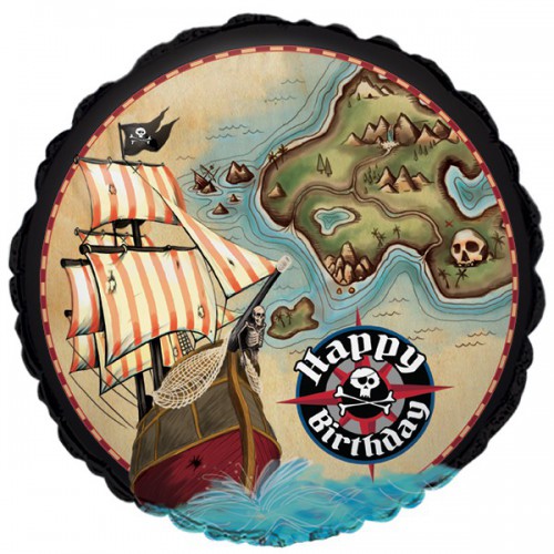 Pirate Island Mylar Balloon