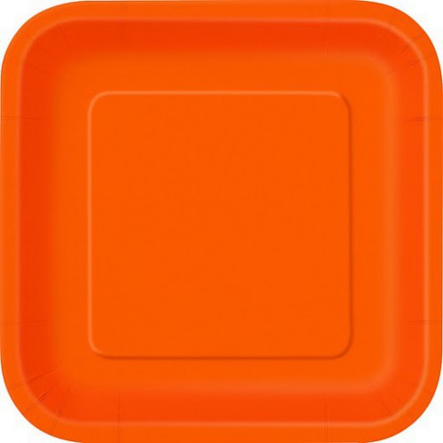 16 Petites Assiettes Orange