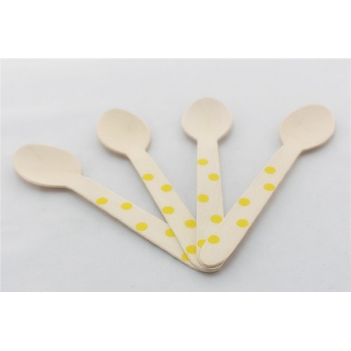 Holzlöffel Gelbe Punkte