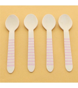 Pink Stripes Spoons