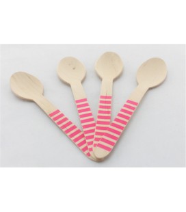 Cuillères Rayures Magenta