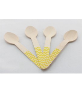 Yellow Chevron Spoons