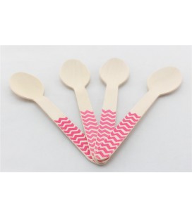 Magenta Chevron Spoons