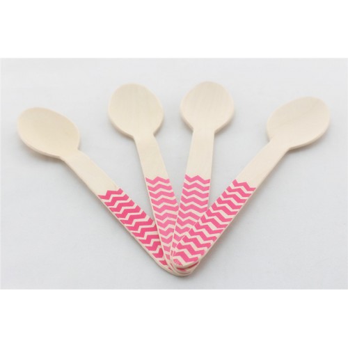 Magenta Chevron Spoons