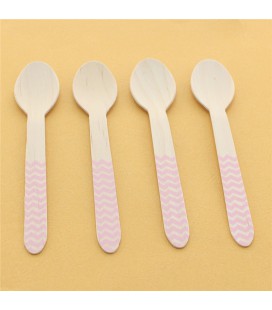 Pink Chevron Spoons