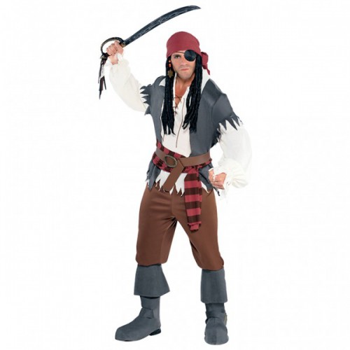 Captain Castaway Pirat Herrenverkleidung