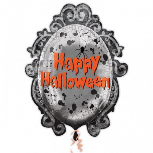 Ballon Mylar Cadre Miroir Happy Halloween