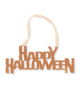 Happy Halloween Glitter Schild