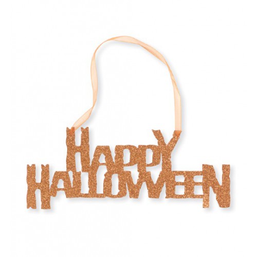 Happy Halloween Glitter Sign